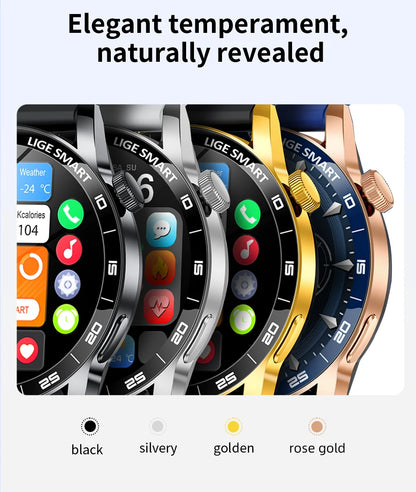 LIGE 2025 New Smartwatch Men For Android iOS Phone 1.38" HD Bluetooth Call Heart Rate Monitor Waterproof Sport Smart Watch Women