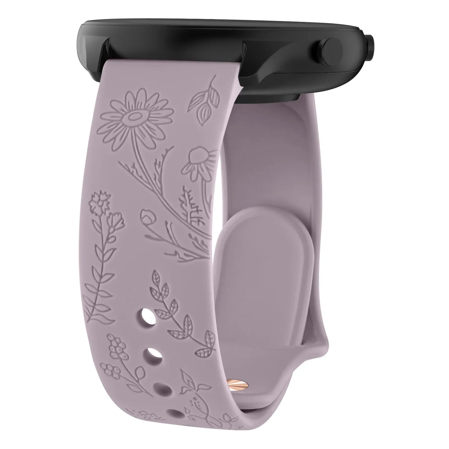 Flower Engraved Strap For Amazfit GTS/2/2e/3/4 GTS2 Mini/GTR 4/3/Pro/47mm/GTR2/2e/stratos 2/3/Bip Lite Band Bracelet