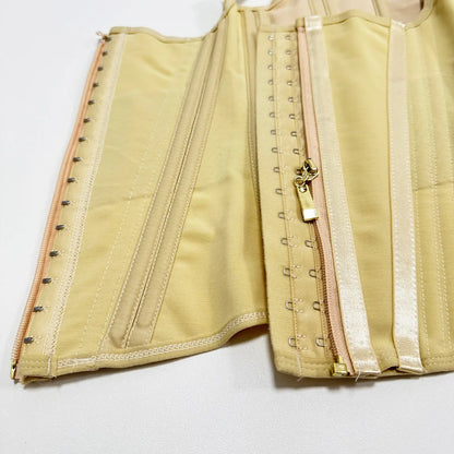 Body Shaper Shapewear Women Vest Tops Double Compression Waist Trainer Corset Adjustable Zipper and Hook-eyes