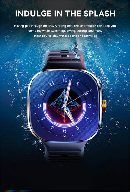 Smart Watch 720*720 AMOLED 2.40 inch Screen Video Call 8GB+128GB RAM 2100 mAh Google Play WIFI GPS Smartwatch