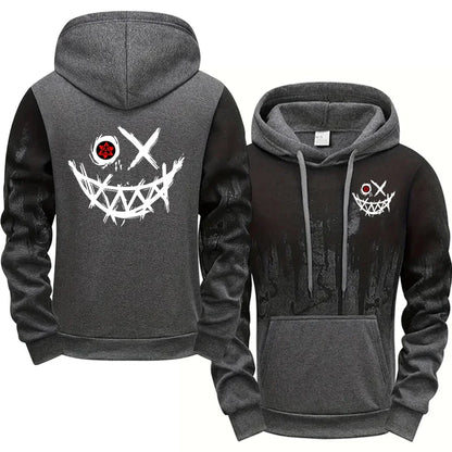 Men Single Piece Sweatshirts Sweatpants Versatile Men's Tracksuit Casual Comfort Fashion Daily Sports Simple Splashed Ink Hoodie