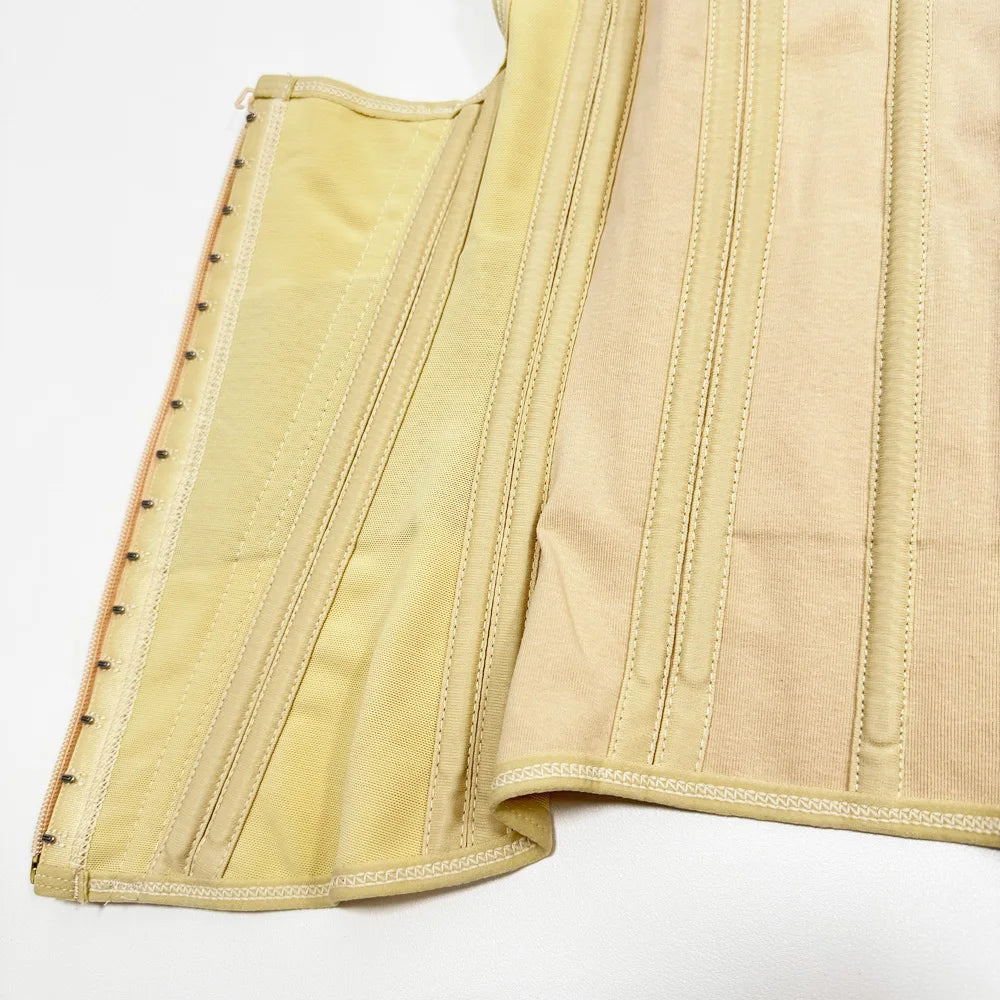 Body Shaper Shapewear Women Vest Tops Double Compression Waist Trainer Corset Adjustable Zipper and Hook-eyes