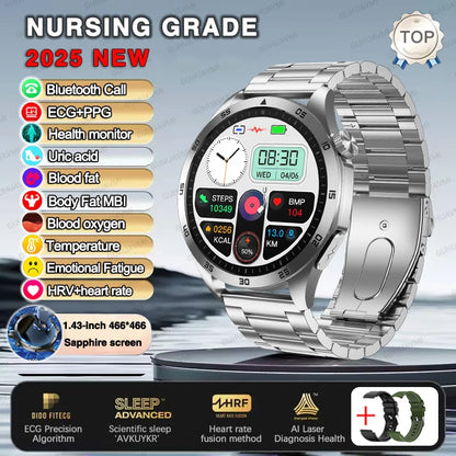Huawei ECG+PPG Laser Treatment Health Smart Watch Three highs Clock Blood pressure Heart rate Men HD Call Bracelet