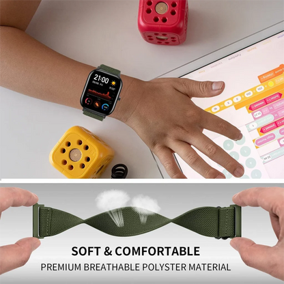 band For Amazfit GTS 4/2/2e/3/GTS2 Mini/GTR/4/3/Pro/GTR2/42mm/stratos Nylon Elastic Watch Bracelet Amazfit bip strap