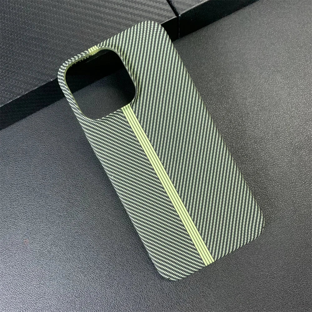 Luxury Contrast Carbon Fibre Pattern Matte Phone Case For iPhone 17 16 15 11 12 13 14 Pro Max Ultra Thin Hard Shockproof Cover