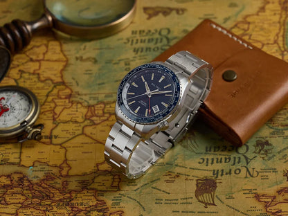 Baltany 2025 New Nh34 Gmt Men's Mechanical Watch 40Mm Sapphire Luminous C3 Stainless Steel Waterproof Sports 20Bar Watches for M