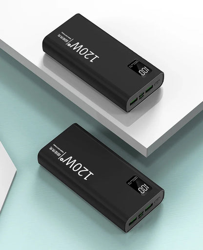 80000mAh Power Bank 120W Super Fast Charging 100% Sufficient Capacity Portable Battery Charger Digital Display For iPhone Xiaomi