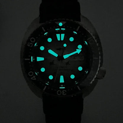 HEIMDALLR Diver Men's Watch Turtle King Sapphire Crystal 316L Steel NH36 200M Water Resistant Luminous Automatic Mechanica Watch