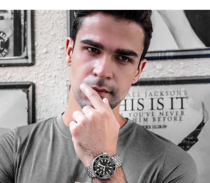 ADDIESDIVE Men's Diver's Watches 1000m Sapphire Glass Super Luminous Calendar NH35A Automatic Mechanical Wristwatch Luxury Watch