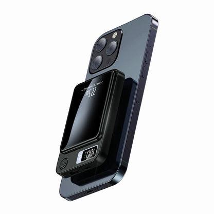 100000mAh Magnetic Power Bank Wireless Portable 22.5W Fast Charger For Iphone Huawei Samsung External Auxiliary Backup Battery