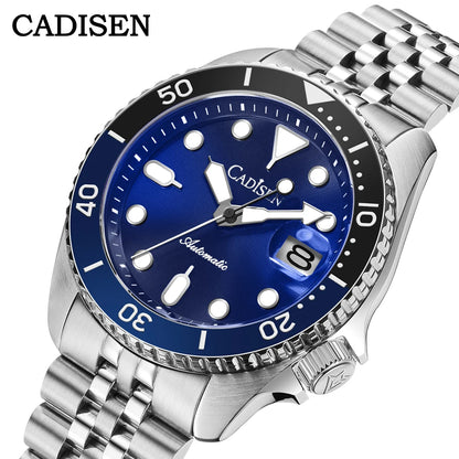 New CADISEN BGW9 Strong Glow Business Watch Diving Men's Automatic Watches Men Mechanical Wristwatch 200m Waterproof  Japan NH35