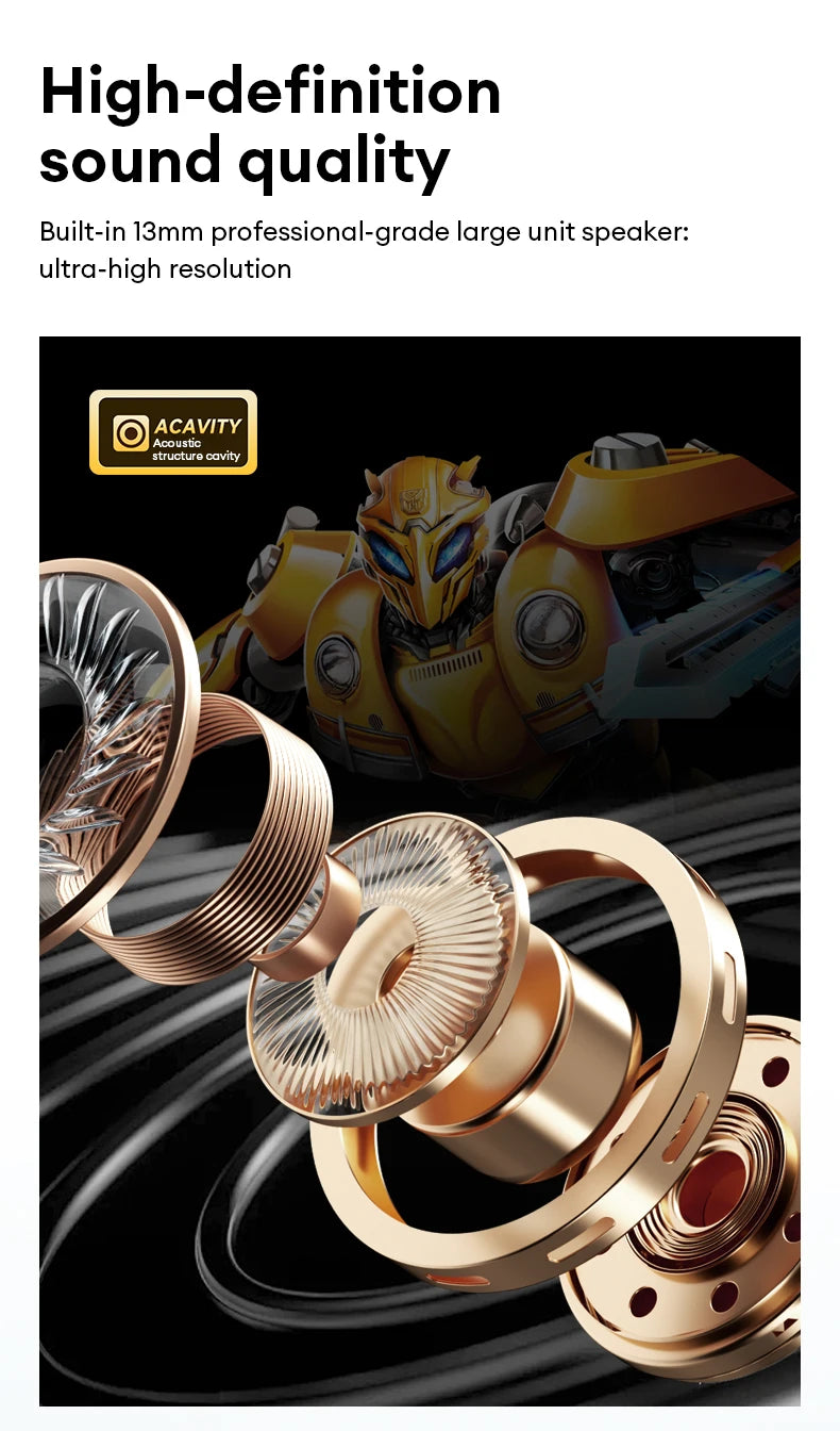 Bluetooth V5.4 Earphones Real-time Translation With AI Chat Headphones Meeting Recording Earbuds