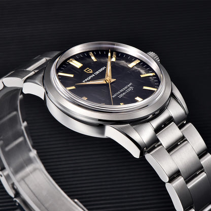 PAGANI DESIGN New Men Quartz WatchesTop Brand Sapphire Glass AR Coated Watch100M Waterproof Stainless Steel Watch for Men