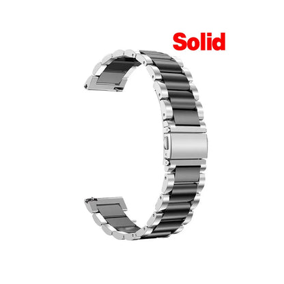 WatchBand For Amazfit Active/GTS 2/3/4 Mini Strap GTR 2/3/4 42 47mm stainless steel Bracelet For Amazfit Bip 3 5 Band