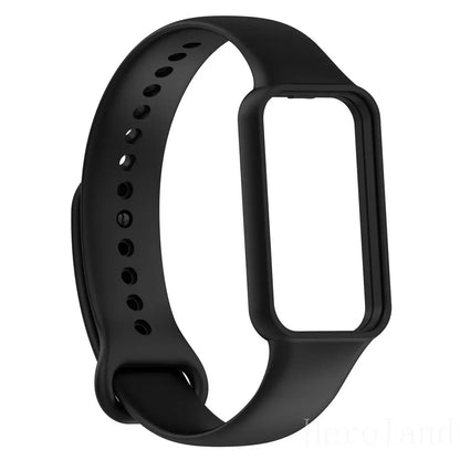 Silicone WatchStrap For Huami Amazfit Band 7 SmartWatch Band Bracelet Soprt Wristband For Amazfit band7 Strap Buckle new