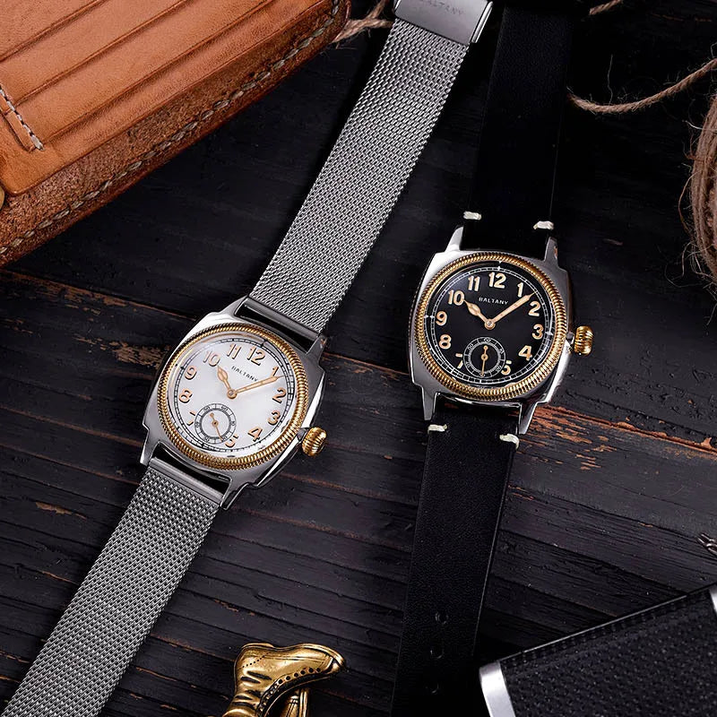 Baltany S4036F 36MM 1926S Oyster Tribute Watch Man Stainless Steel Waterproof Vintage Gold Bezel Automatic Mechanical Watches