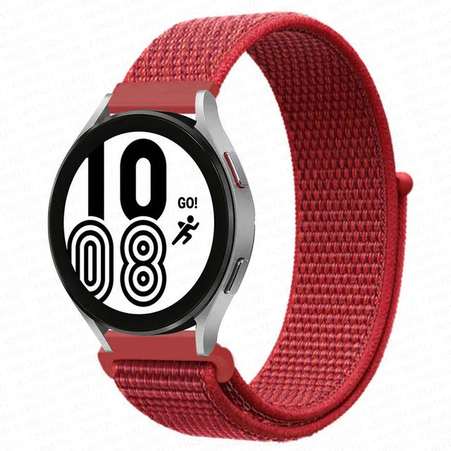 Nylon Loop Band For Samsung Galaxy Watch 6 4 7 classic/5 Pro/active 2/Gear S3 20mm/22mm Bracelet Huawei watch GT 2e 3 pro strap