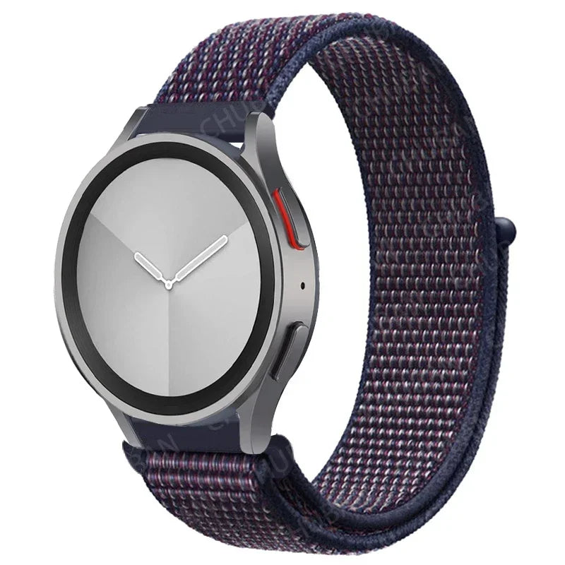 Nylon loop Band For Samsung Galaxy Watch 7 FE 6/5/pro/4/Classic/active 2 40-44mm 20mm/22mm sport bracelet huawei gt 2/e/3 strap