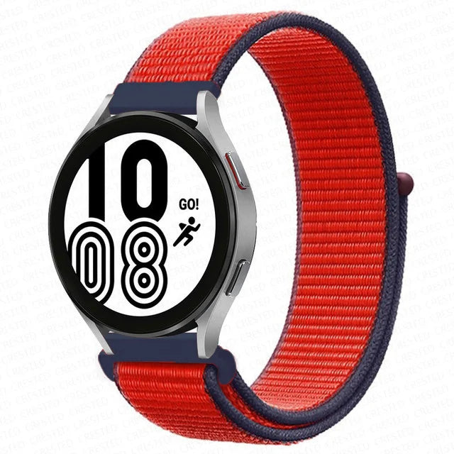 Nylon Loop Band For Samsung Galaxy Watch 6 4 7 classic/5 Pro/active 2/Gear S3 20mm/22mm Bracelet Huawei watch GT 2e 3 pro strap
