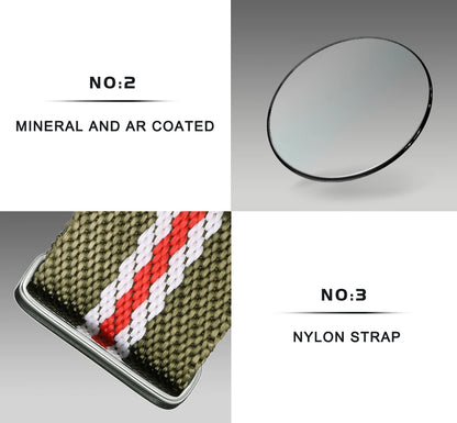 CADISEN New Men's Watches Top Luxury Quartz Watch For Men Canvas 0S10 Chronograph AR Mirror Waterproof Gift Men's Wristwatch