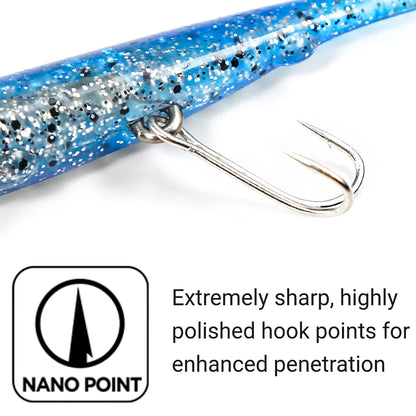 Soft Fishing Lure Tail Jig Head Hook Minnow Artificial Bait Sea Bass Swimbait Tackle Gear