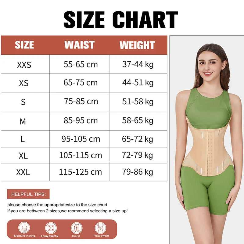 U-shaped Waist Trainer Corset Women Buttoned Shapers Breast Lifted Waist Trainer Steel Bone Slimming Women's Shapewear