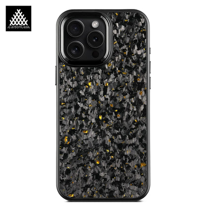 Magnetic Real Forged Carbon Fiber Case For iPhone 17 17Air 17Pro 16 15 14 13 12 11 Pro Max with MagSafe and Metal Lens / Buttons