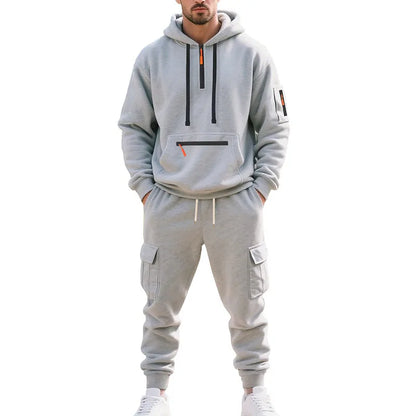 Men's Tracksuits 2 Piece Long Sleeve Athletic Full Zip Sweatsuits Jogging Suit Set Casual Outdoor Streetwear Sport Tracksuit Set