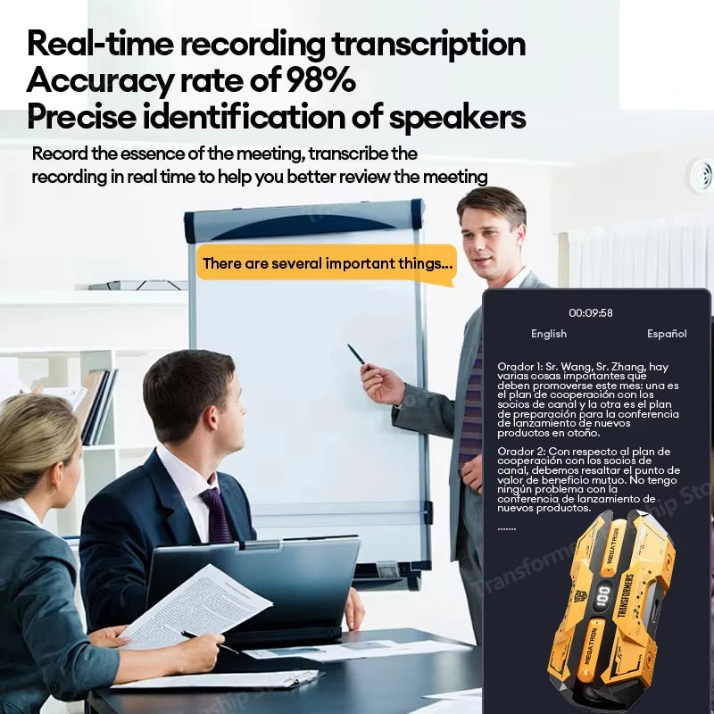 Bluetooth V5.4 Earphones Real-time Translation With AI Chat Headphones Meeting Recording Earbuds