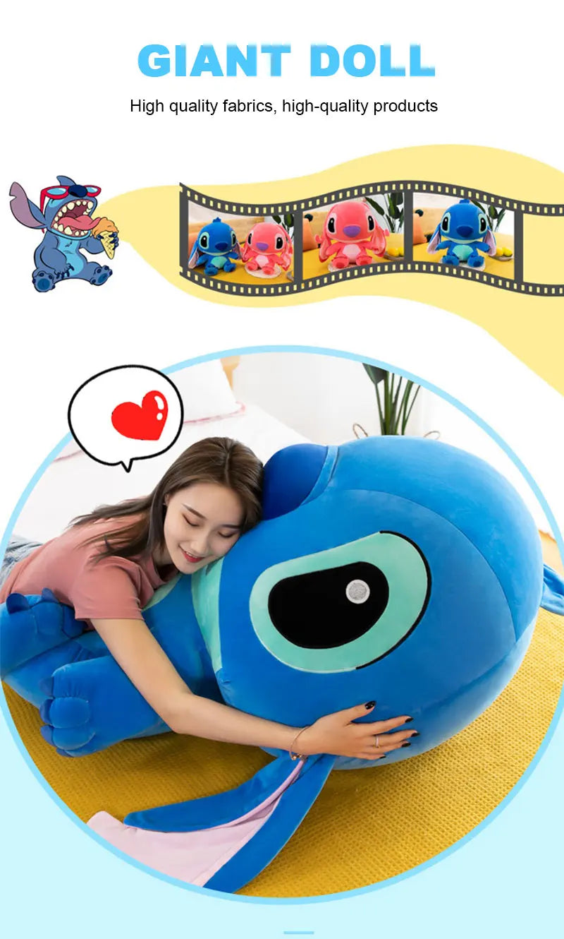 Lilo & Stitch Couple Models Cartoon Stuffed Plush Anime Plushs Toys Pendant Toy Pillow Kids Birthday Gift