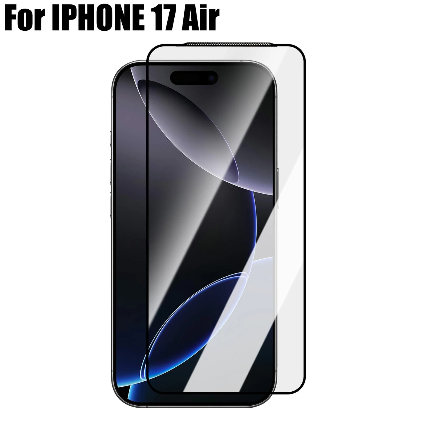 Tempered Glass Screen Protectors for IPhone 17/17 Air/17 Pro/17 ProMax 9H Hardness Tempered Films with Dustproof Hole
