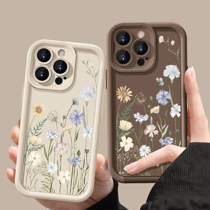 IPhone 17 16e 15 16 Pro Max 14 13 12 Pro Max 15 16 Plus Air 11 Case Flowers Pattern Shockproof Soft TPU Silicone Phone Cover