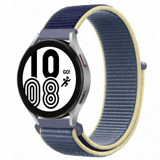 Nylon Loop Band For Samsung Galaxy Watch 6 4 7 classic/5 Pro/active 2/Gear S3 20mm/22mm Bracelet Huawei watch GT 2e 3 pro strap