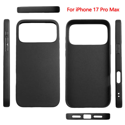 Soft Touch Full-Body Protective Phone Case Shockproof Anti-Scratch Black Phone Covers for iPhone 17ProMax/17 Pro/17 Air/17