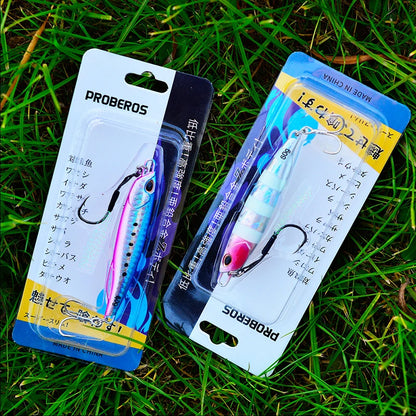Metal Jig 10G - 60G Artificial Baits Hard Baits Vibrant Fishing Lures for Freshwater & Saltwater