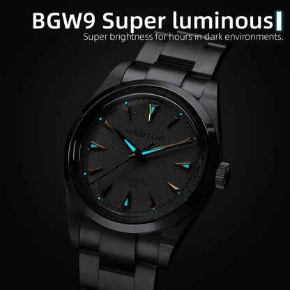 Hestur Luxury Men's Watch Automatic mechanical 36mm Miyoda 9015 15Bar Waterproof Vintage reloj hombre Sapphire Glass wrist Watch