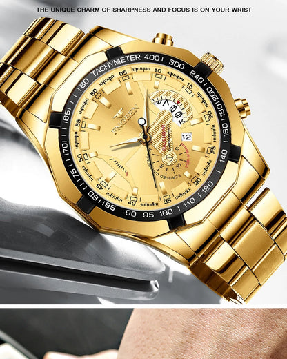 Brand Luxury Watch Fashion Casual Military Quartz Sports Wristwatch Full Steel Waterproof Men's Clock Relogio Masculino