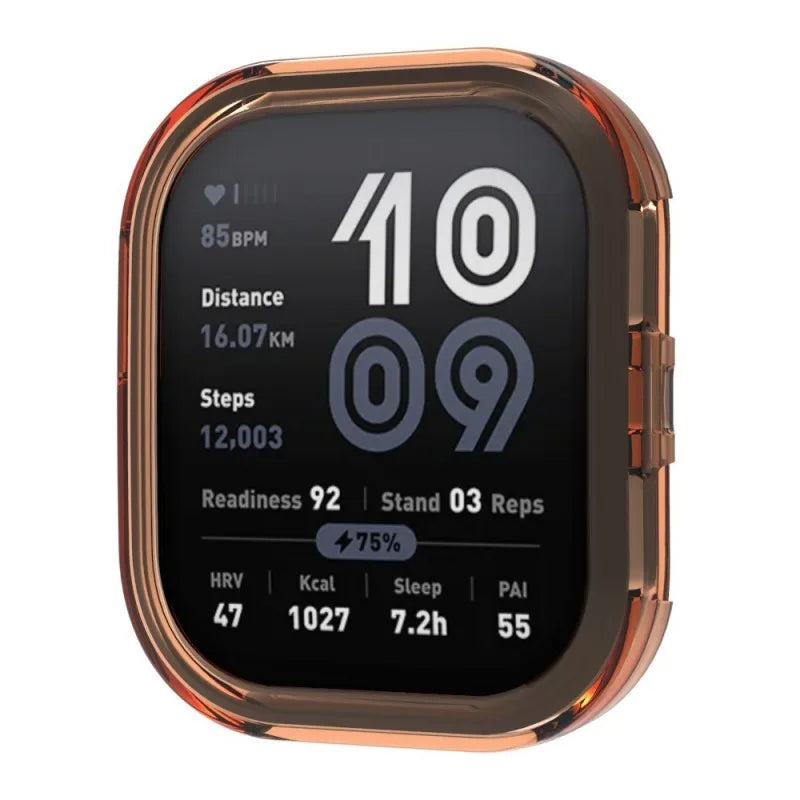 Soft TPU Hollow Case for Amazfit BIP 6 (A2435) Smart Watch Strap Bumper Cover Protector for Amazfit Bip6 (A2435) Accessory