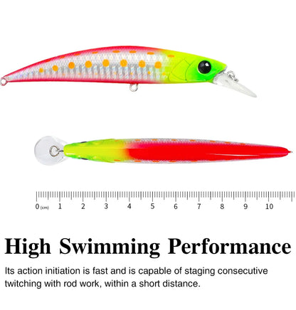 Sinking Minnow 110S DW77 110mm 22g Long Casting Fishing Lure Large Trout Seabass Sea Fishing Hard bait