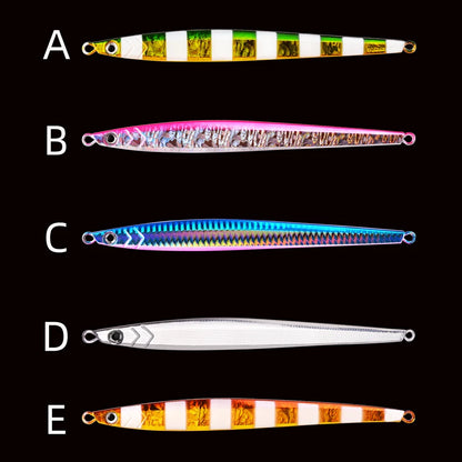 Metal Jig 60g 80g 100g 120g Long Casting Fast Sinking Fall Jigs Saltwater Deepsea Fishing Lure