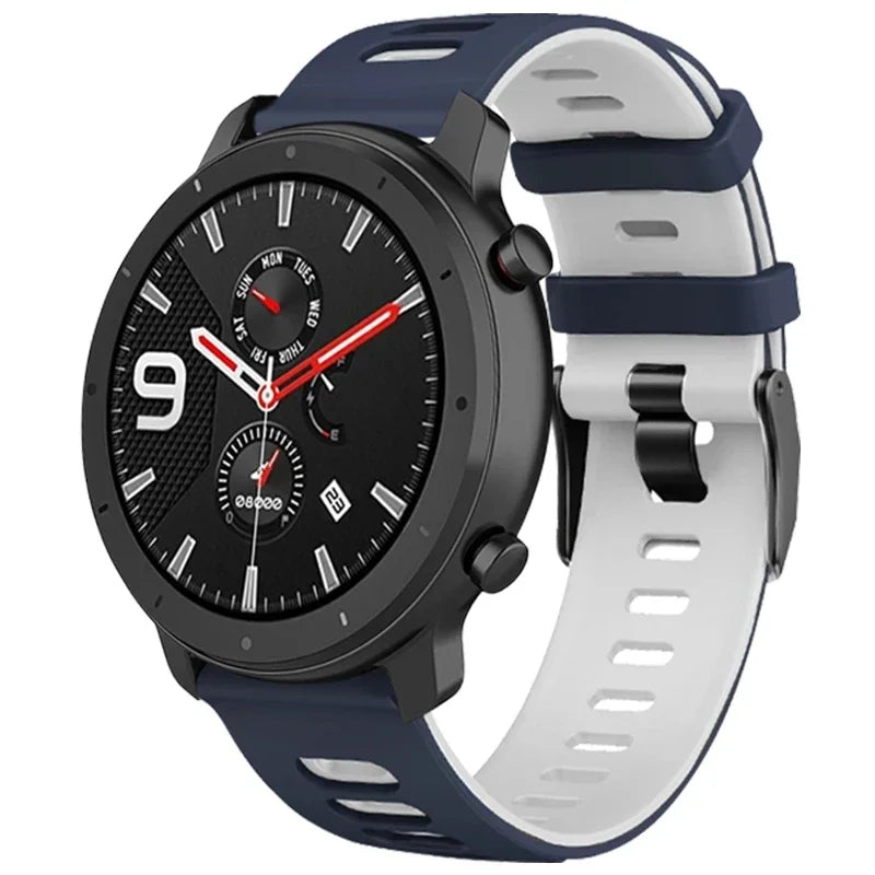 Silicone Strap for Amazfit GTR 47MM /2/2e/Stratos 3 GTR 4 3pro Bracelet Correa For Amazfit GTS 4 Mini/2 2E 3 Watchband