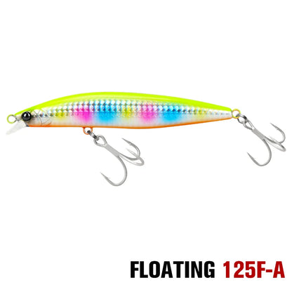 Ultra Long Casting Floating Minnow 125mm 25g High Strength Saltwater Seabass Artificial Hard Baits