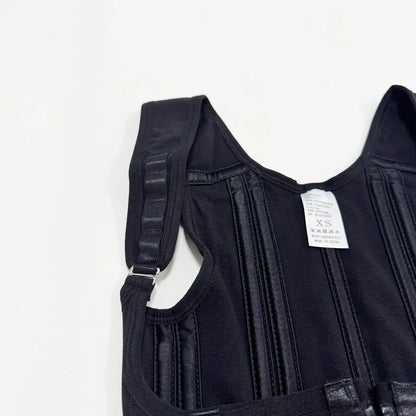 Body Shaper Shapewear Women Vest Tops Double Compression Waist Trainer Corset Adjustable Zipper and Hook-eyes