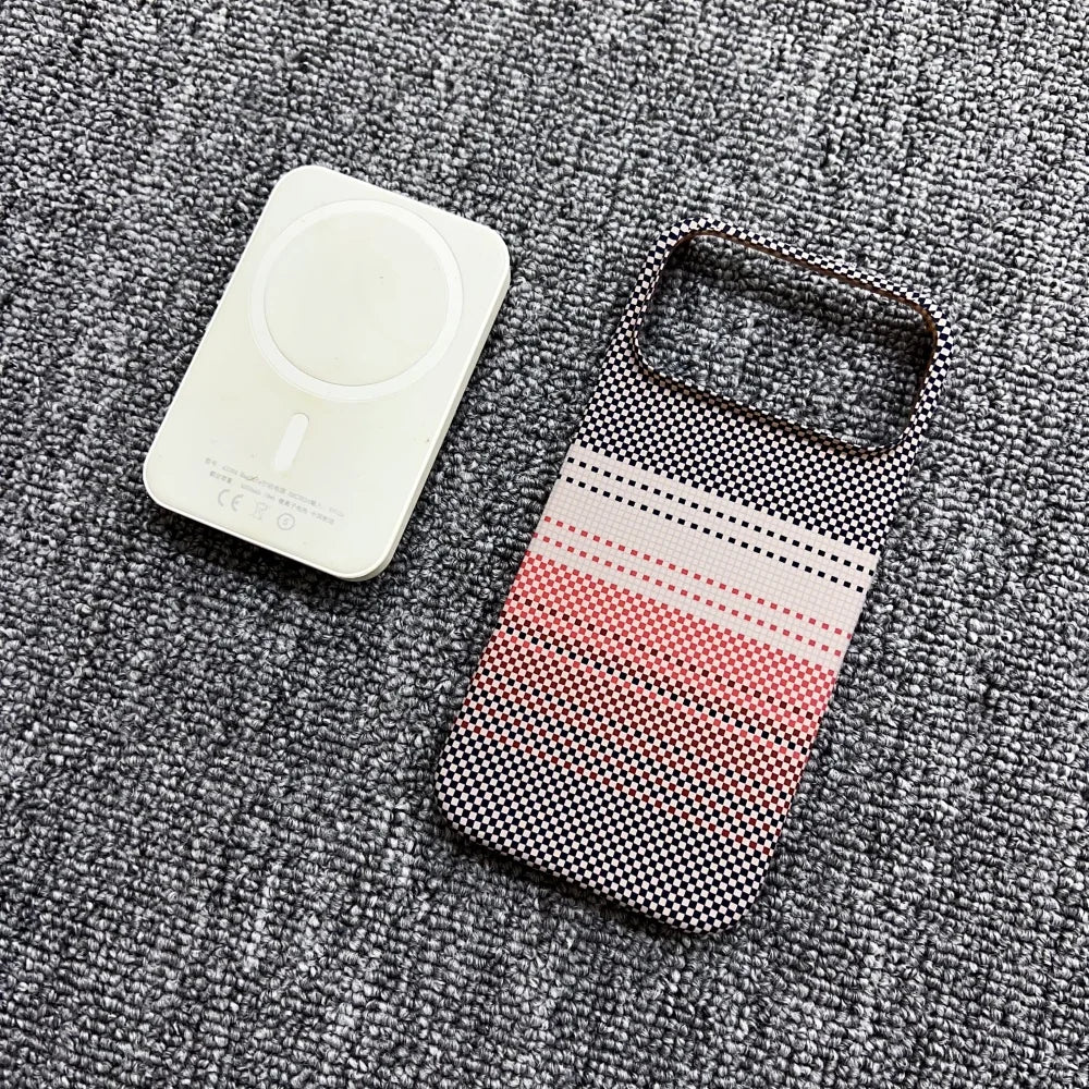 Wireless Charging Ultra Slim Carbon Fibre Case For iPhone 17 Air 16 15 14 13 12 Pro Max Plus for Magsafe Magnetic Rugged Cover