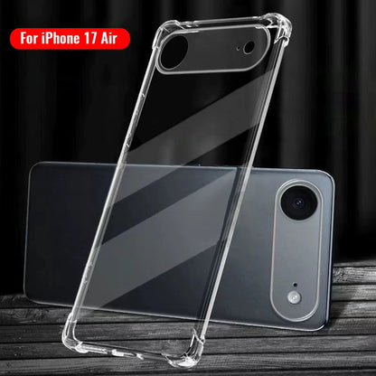 Transparent Phone Case for IPhone 17/17 Air/17 Pro/17 Pro Max Clear Case Scratch Resistant Shockproof Anti Fall Slim TPU Cover