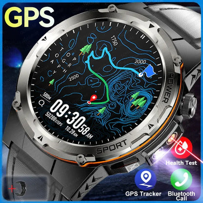GPS Smart Watches 2025 New For Xiaomi IOS Military Smartwatch Men 3ATM Waterproof 100+ Sport Modes Built-in NFC BT Call Watches