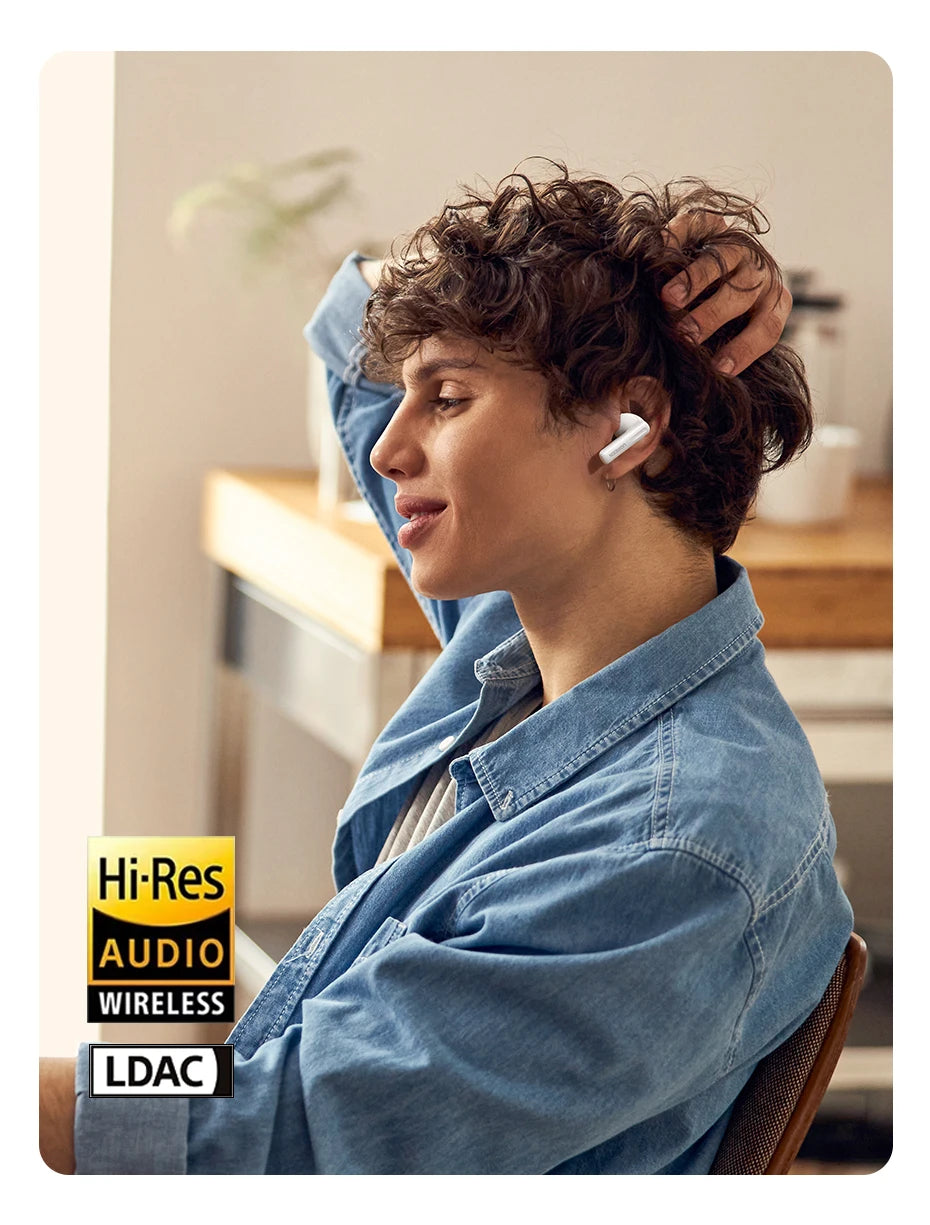 UGREEN HiTune ANC TWS Wireless Earbuds Active Noise Cancellation Hi-Res LDAC Bluetooth Earphones for iPhone 15 Pro Max