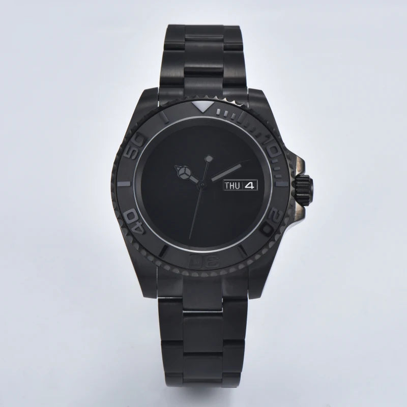 40.5mm Diving Automatic Mechanical Men's watches NH36 Movement Ceramic Bezel Waterproof Wristwatch Sapphire GMT Case 20 Strap