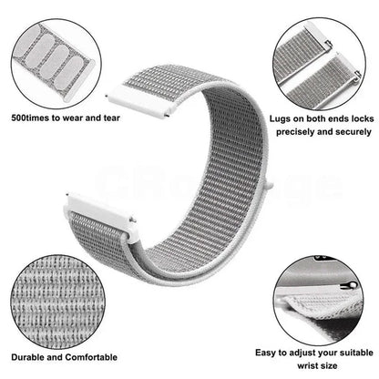 Nylon Loop band For Amazfit GTS 4/2/3pro/2e/GTS2 Mini/GTR 4 42mm/47mm/GTR2/2e/stratos belt bracelet Amazfit bip 20mm 22mm strap