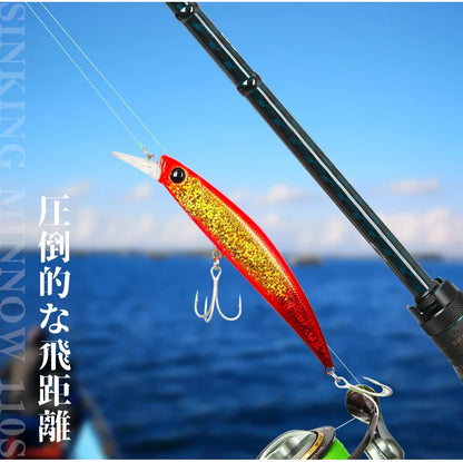 Sinking Minnow 110S DW77 110mm 22g Long Casting Fishing Lure Large Trout Seabass Sea Fishing Hard bait